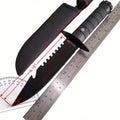 Multi-Function Fixed Blade Tactical Knife with Sheath - High Hardness Portable Tool