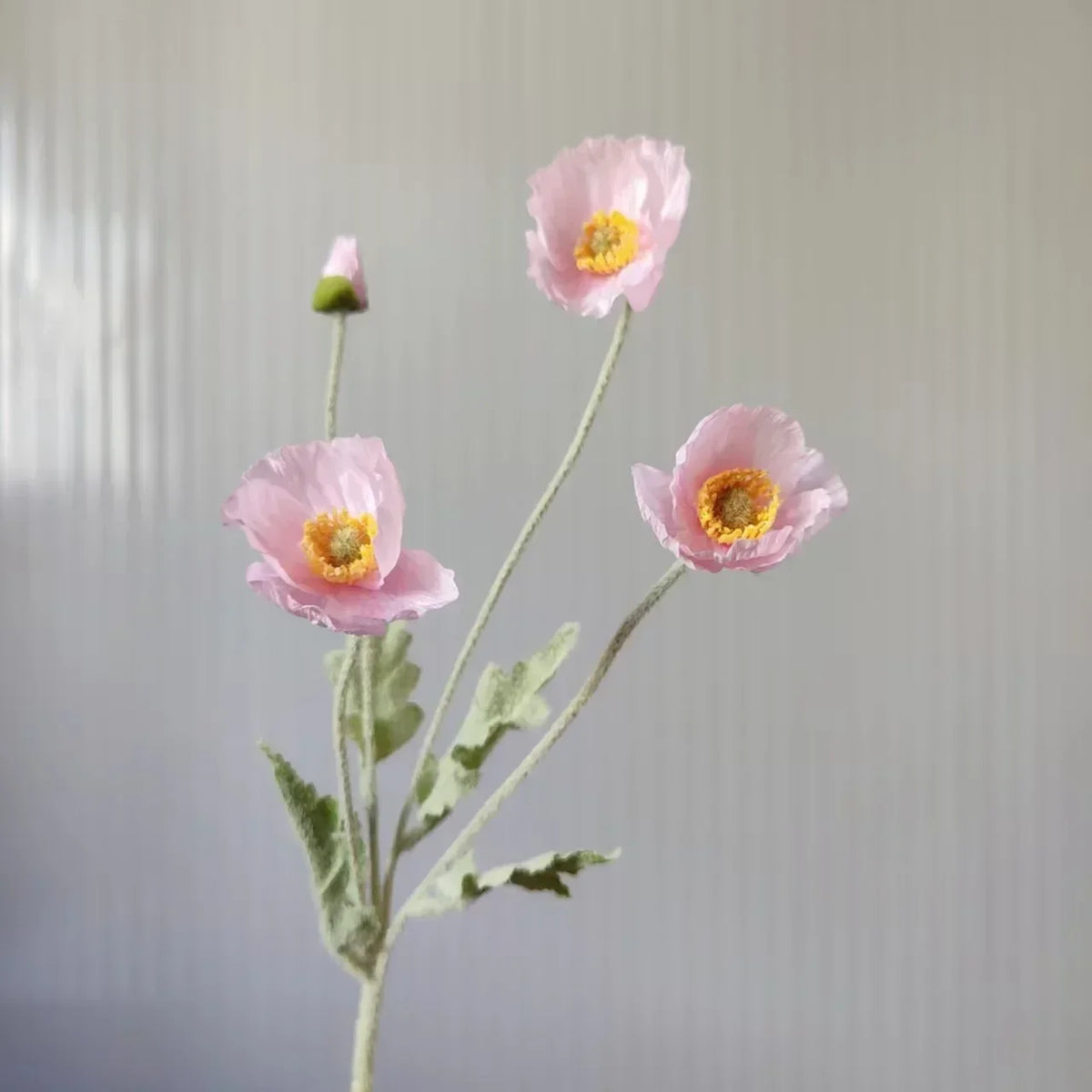 Artificial Poppy Flowers Bouquet - Silk Fake Flowers for Home & Wedding Decor