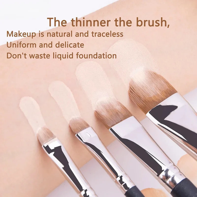 Ultra-Thin Foundation Concealer Makeup Brush - Liquid & Cream Tool