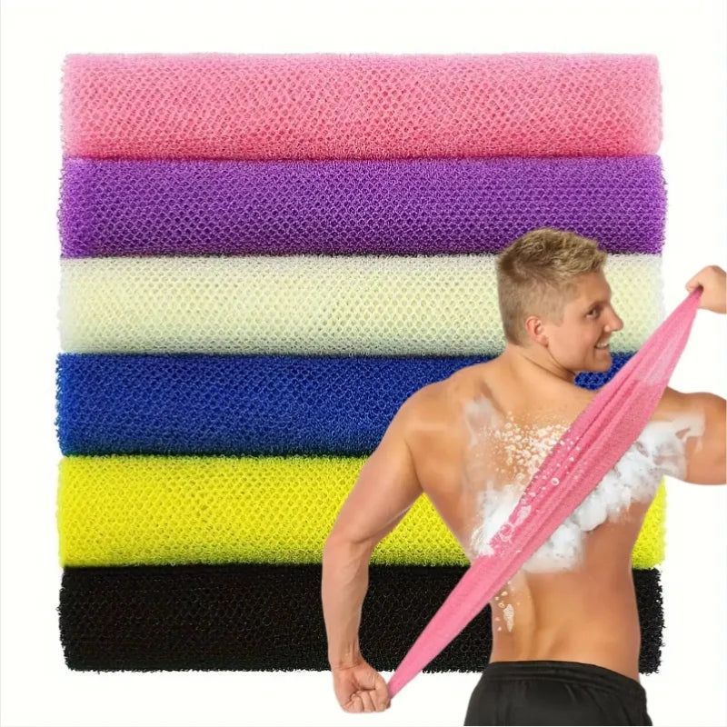 3-Pack Exfoliating Bath Loofah Towels Double-Sided Shower Scrubbers for Smooth Skin