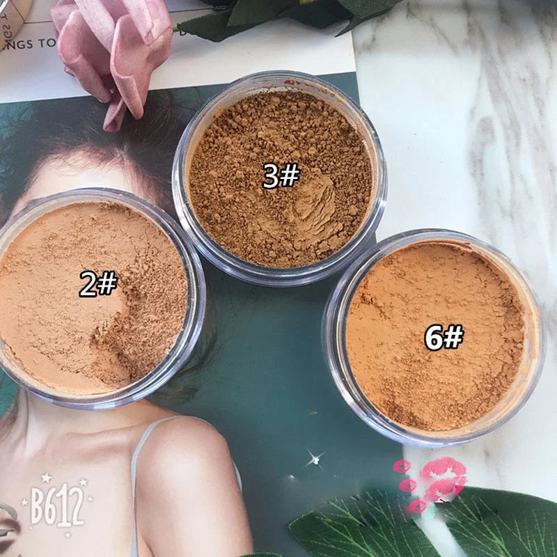 Matte Mineral Loose Setting Powder for Face - Oil-Control, Long-Lasting Finish