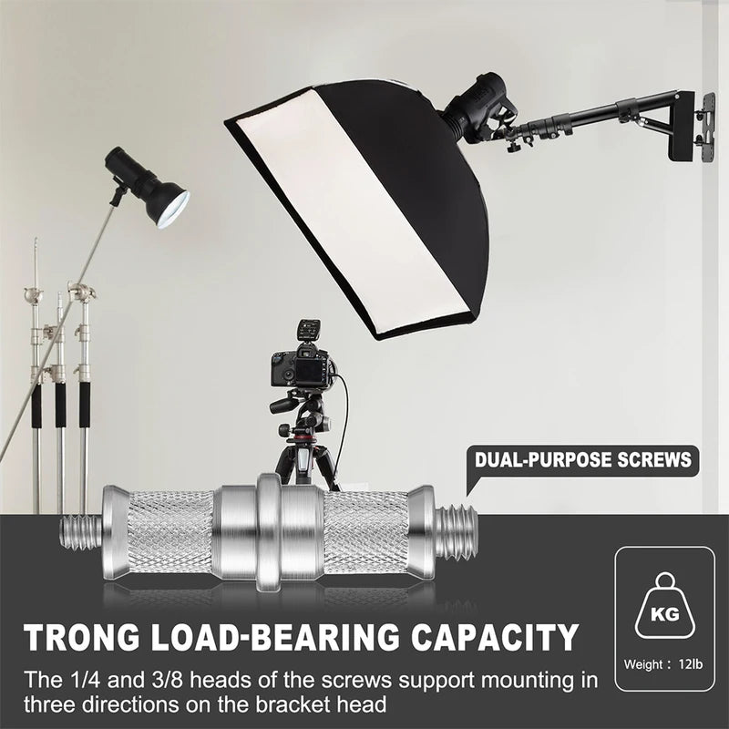 Studio Light Wall Mount Arm for Photography & Live Streaming - Adjustable & Durable