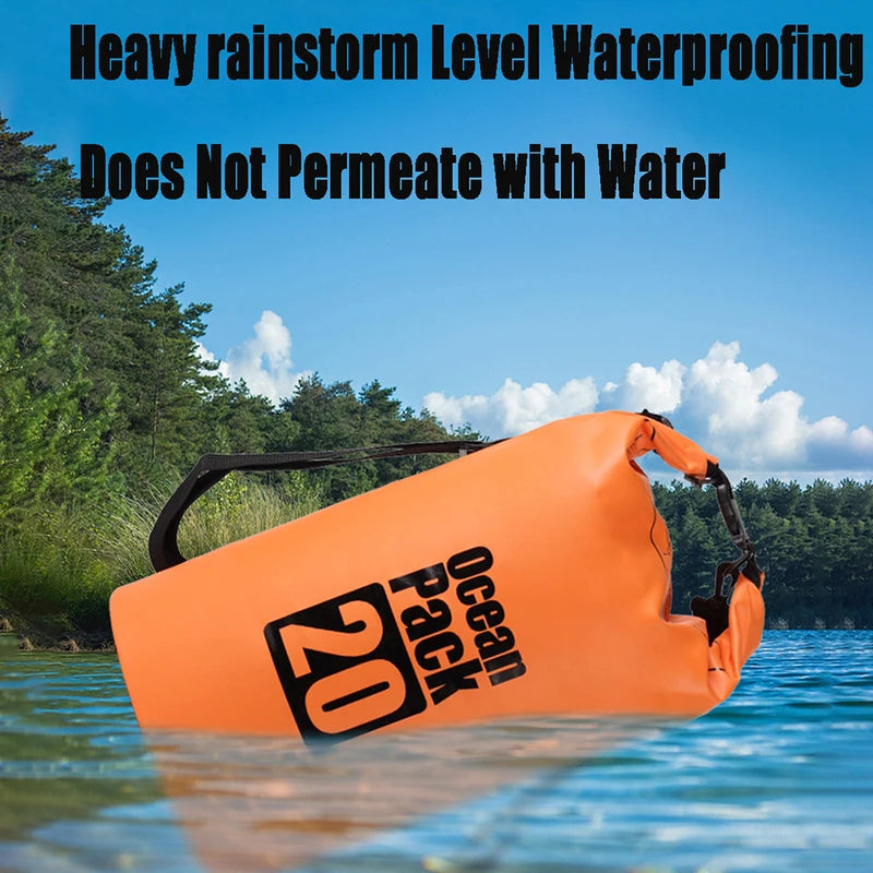 500D Waterproof Dry Sack Bag for Boating & Water Sports 5/10/15/20/30L