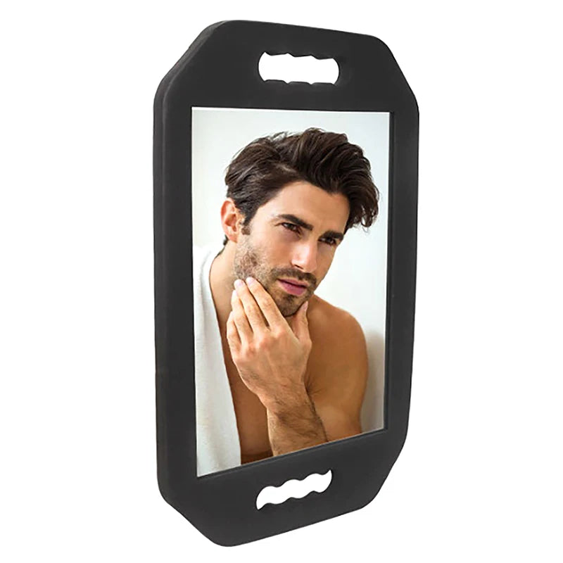Salon Hairdresser Mirror with Foam Frame Dual Handle for Home & Professional Use