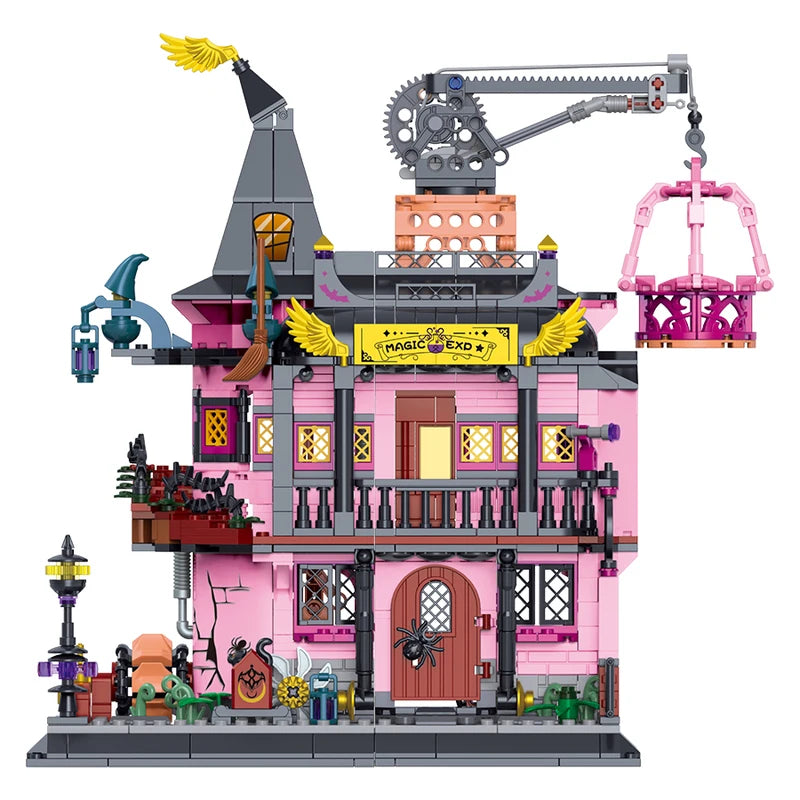Halloween Gift Magic Laboratory Building Blocks Set for Kids - Architecture Puzzles & Models