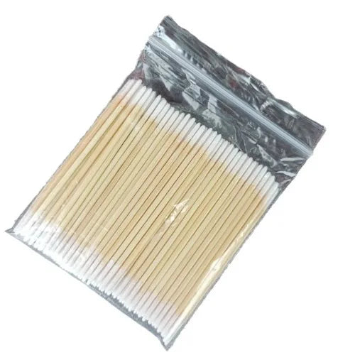 Disposable Micro Cotton Swab Brushes for Makeup & Lash Extension Removal - 100/300/500 Pc