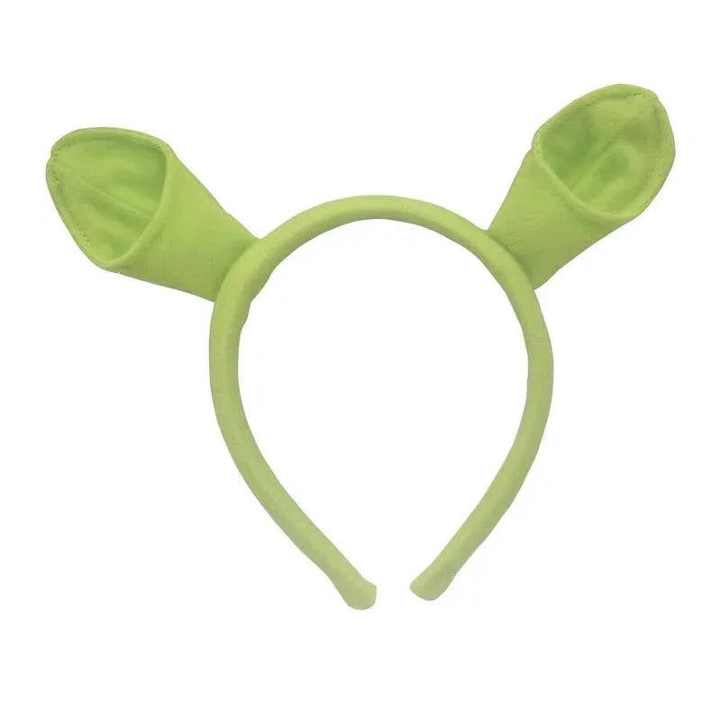 Cute Halloween Shrek Headband for Women - Cartoon Costume Hair Accessory