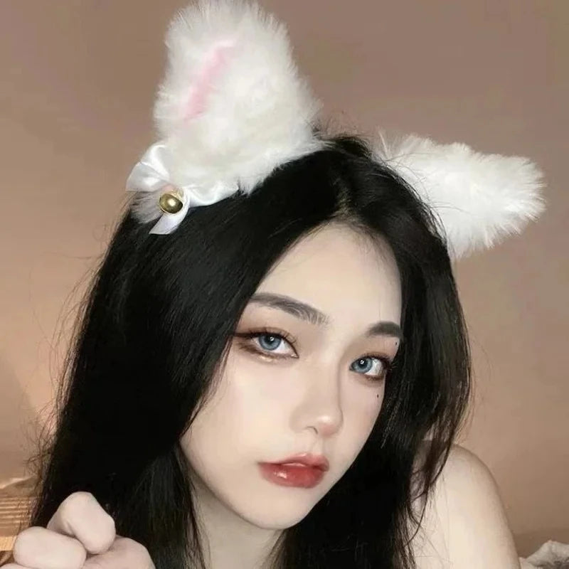 Cat Ear Paw Gloves Headwear for Cosplay Dance Halloween Party - Multiple Colors