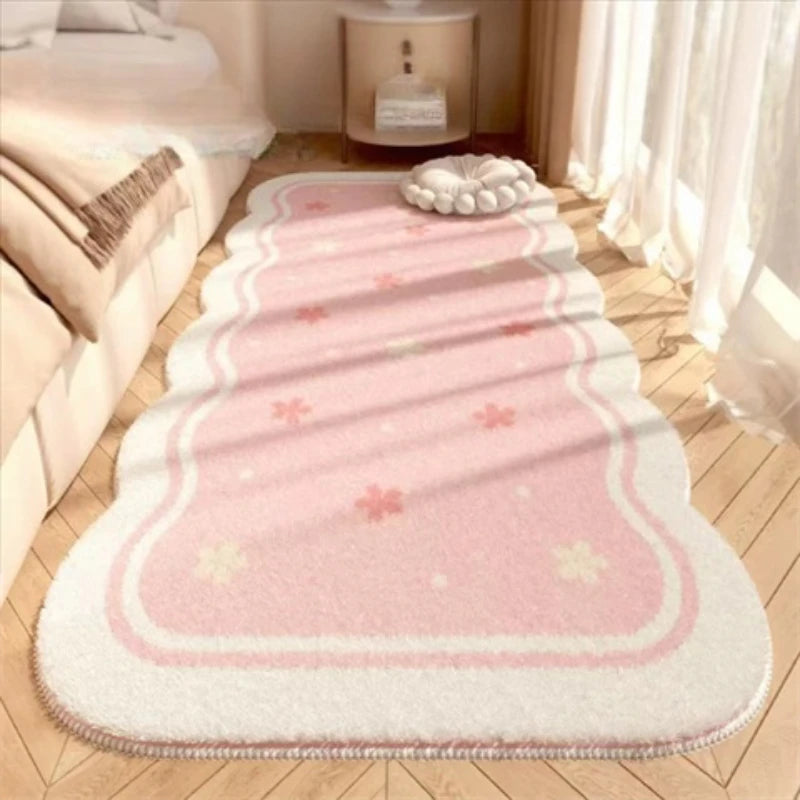 Large Plush Washable Area Rug for Living Room and Bedroom - Soft Non-Slip Floor Mat