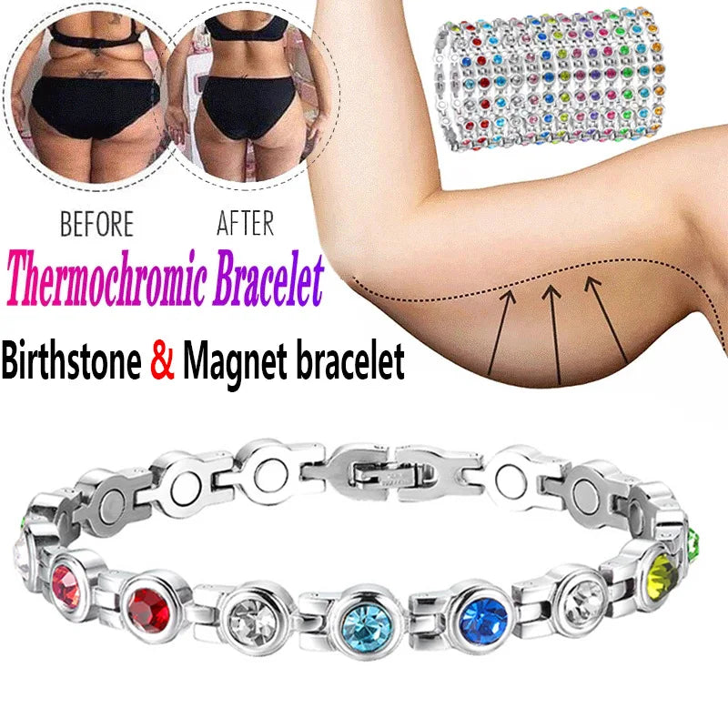 Luxury Cubic Zirconia Bracelet for Women - Energy & Magnetic Therapy Jewelry