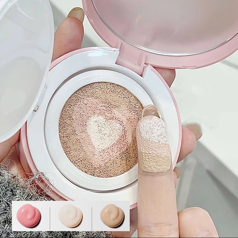 3-in-1 Air Cushion Foundation BB Cream Concealer Brightening Makeup Base - Hydrating High Coverage