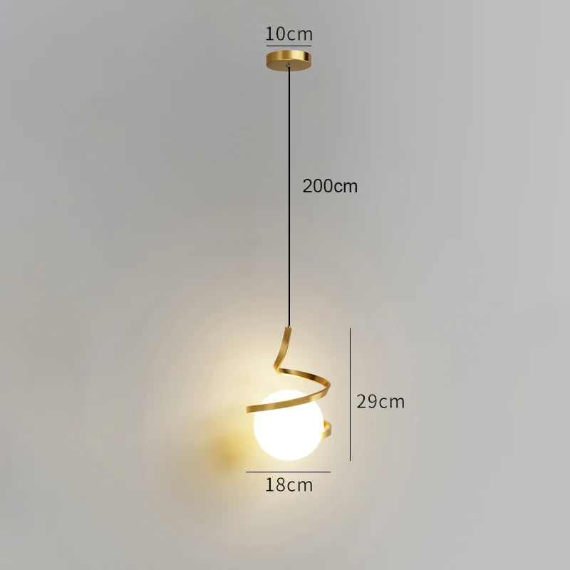 Nordic Pendant Light for Indoor Living & Dining Room Modern Hanging Lamp