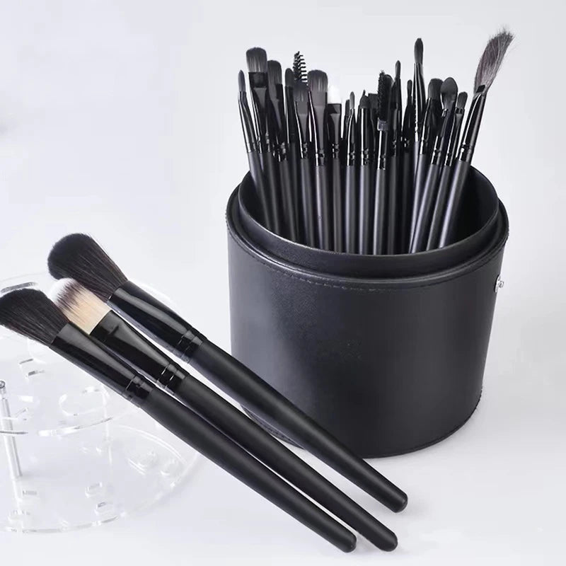 Makeup Brush Storage Holder Large Capacity Cylindrical Organizer for Vanity