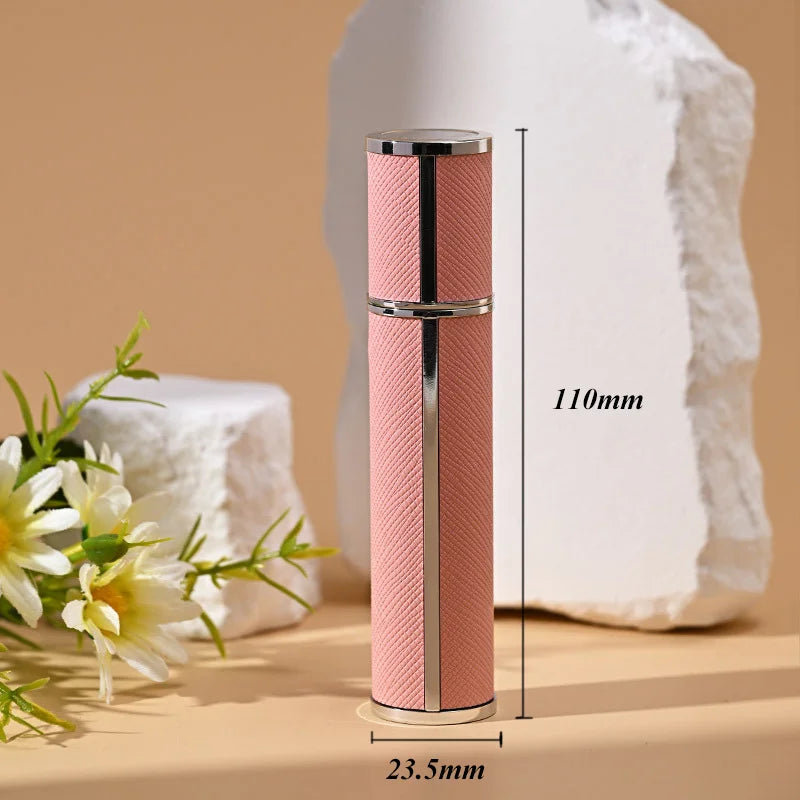 10ml Refillable Leather Glass Perfume Spray Bottle Travel Atomizer - Portable Empty Refill Bottles