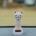 Solar Energy Car Decoration Shaking Head Doll - Cartoon Cat Interior Gift