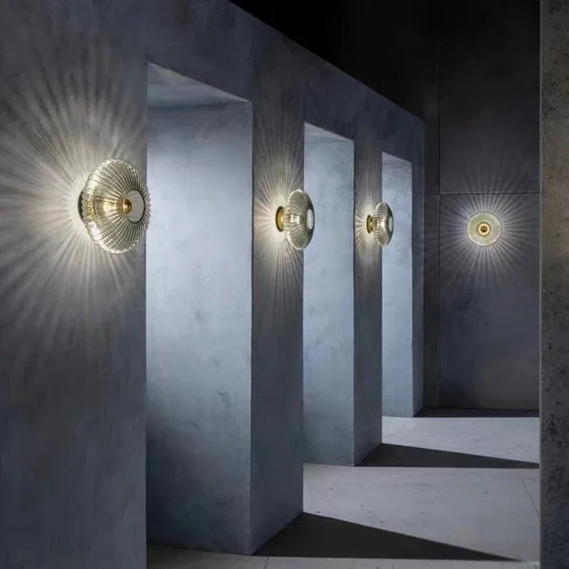 Glass Wall Lamp Sconce for Indoor Home Decor - Modern Corridor & Bedroom Lighting