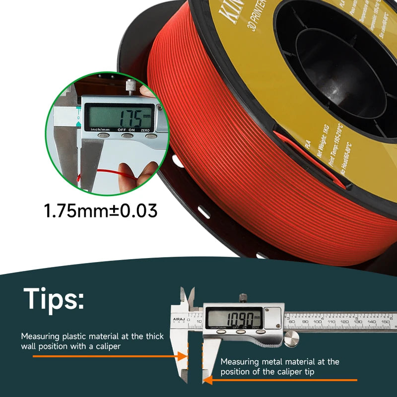 Multicolor 5kg PLA TPU PETG 3D Printer Filament Spool for FDM Printing