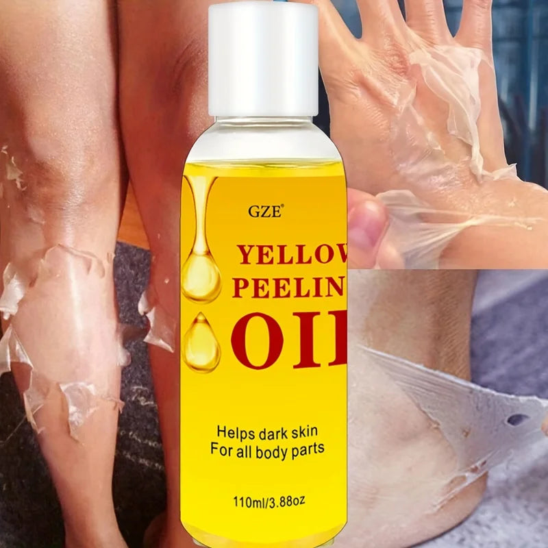Yellow Peeling Oil for Body & Face Brightening Exfoliation 110ml