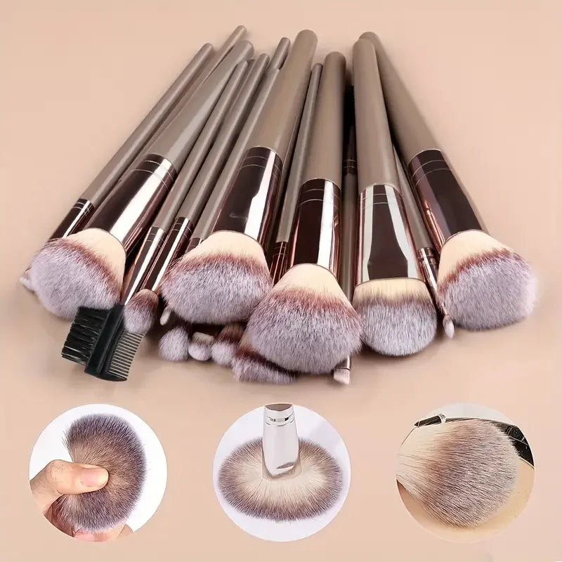 Professional Makeup Brush Set 3-20 Pcs Hypoallergenic Face & Eye Brushes