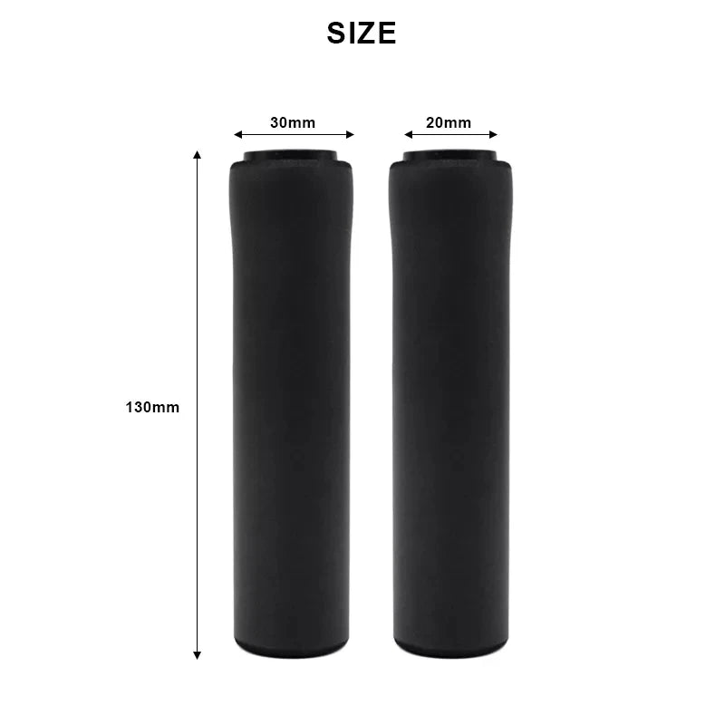 Silicone Handlebar Grips for Mountain Bike & Cycling - Anti Skid Shock Absorbing