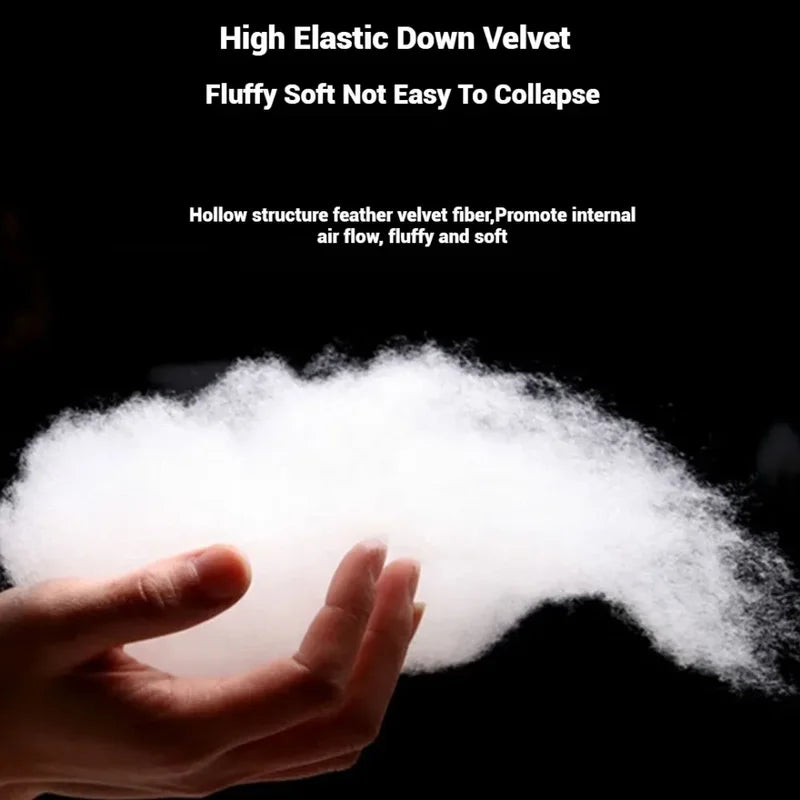 Hotel-Style Soft Support Pillow for Sleep - Adjustable, Washable, 48x74cm