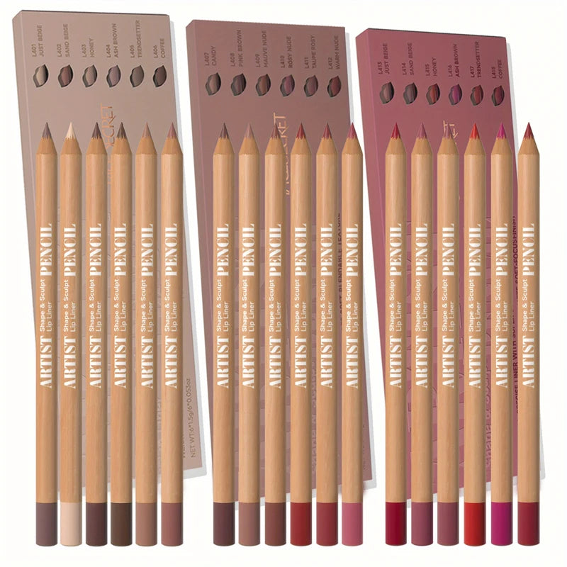 Velvet Matte Lip Liner Set - Long-Lasting Lip Makeup in Multiple Shades