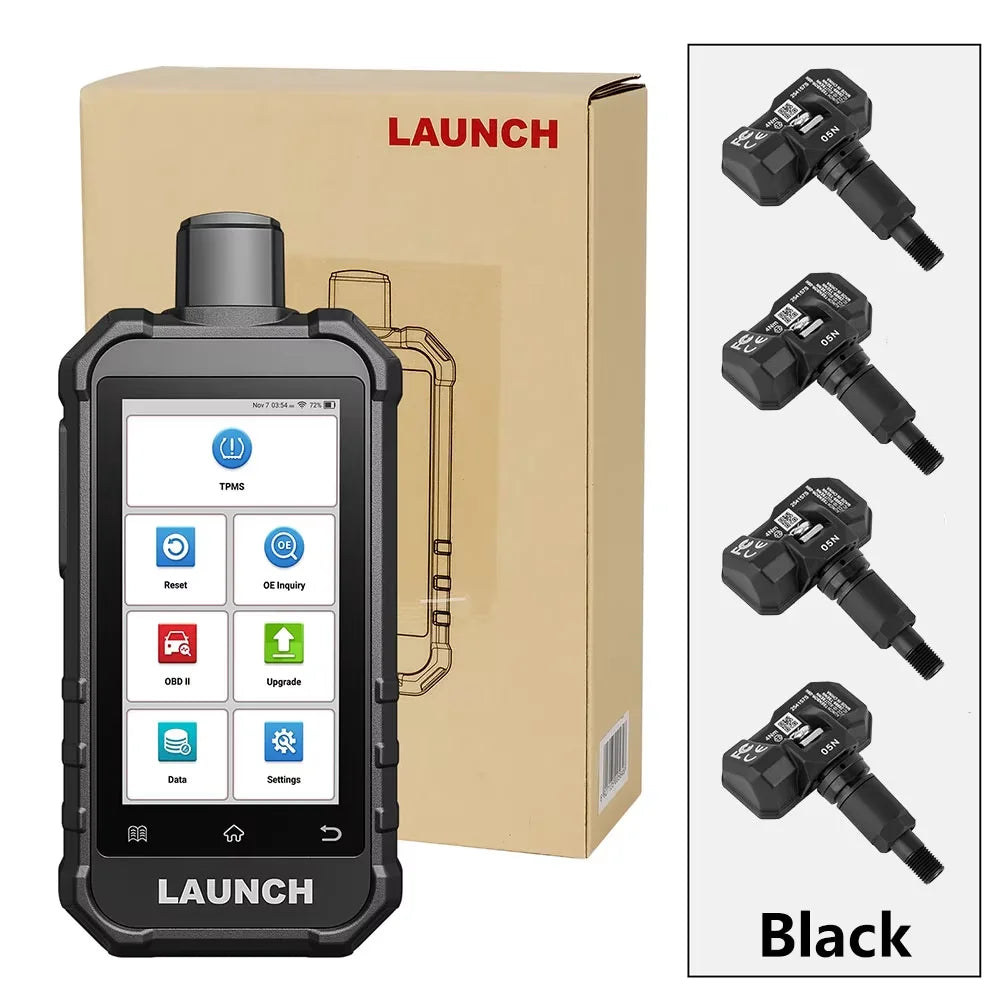 TPMS Diagnostic Tool with 4 Sensors for Vehicle Tire Pressure Monitoring