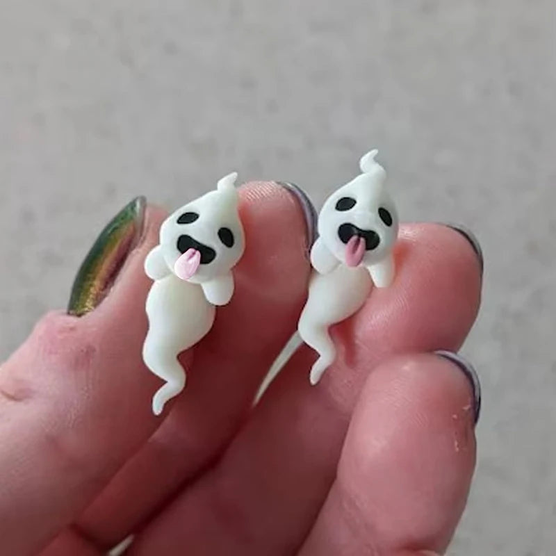 Halloween Ghost Stud Earrings Noctilucent Festival Jewelry for Men Women