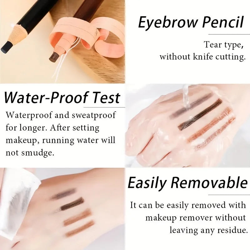 Eyebrow Pencil - Natural Color, Sweat & Smudge Proof, Easy Application
