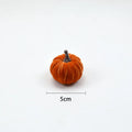 10pcs Velvet Artificial Pumpkin Fall Decor Set for Autumn Halloween Thanksgiving