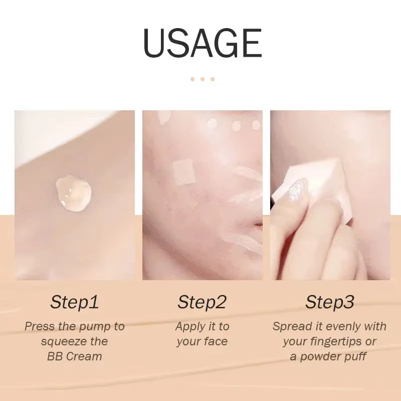 BB Cream Foundation Concealer Long Lasting Waterproof Skin Brightening 30ml