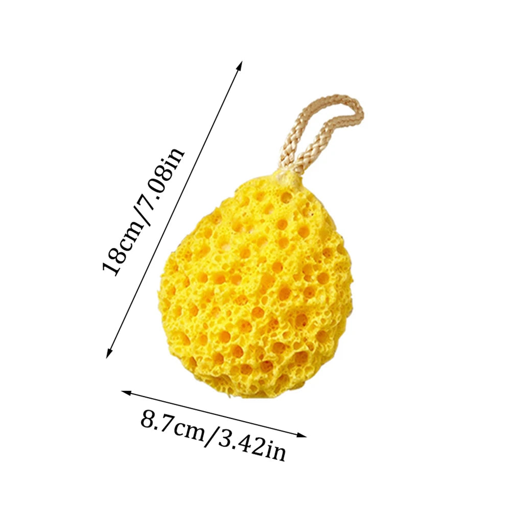 Cute Honeycomb Bath Sponge Ball - Soft Japanese Shower Loofah for Kids & Adults