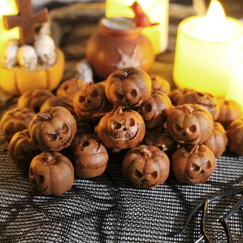 Miniature Resin Pumpkins for Halloween Decor, Garden & Craft Projects - 20PCS