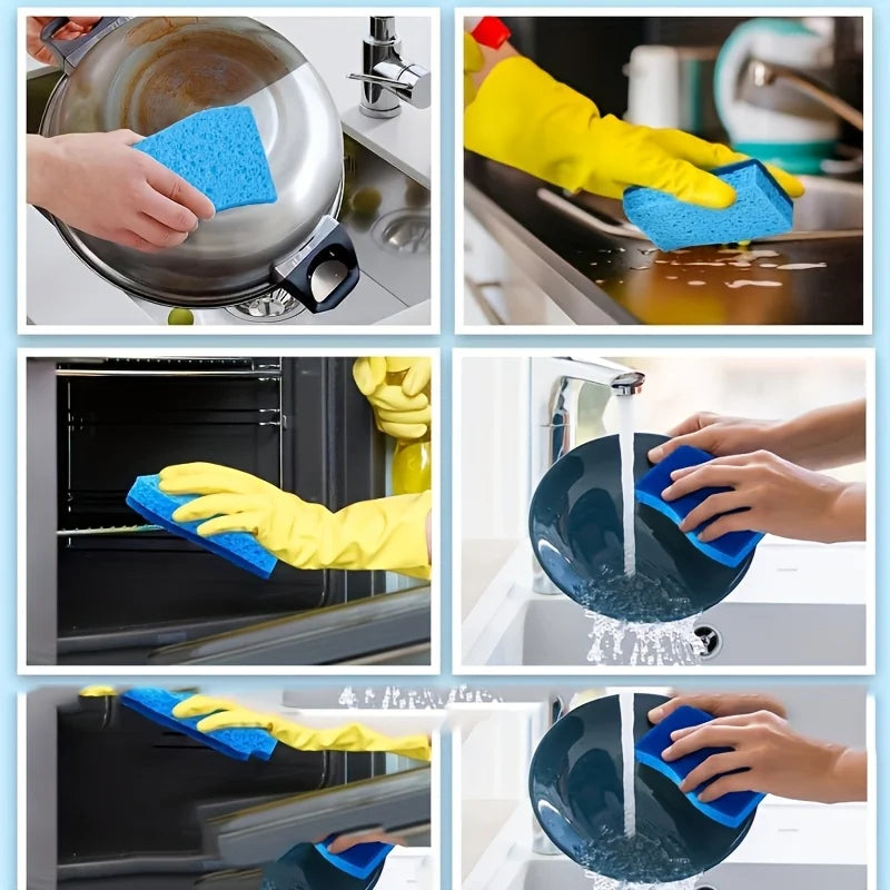 24 Quick Cleaning Sponges - Scratch-Free Dishwashing & Surface Cleaning