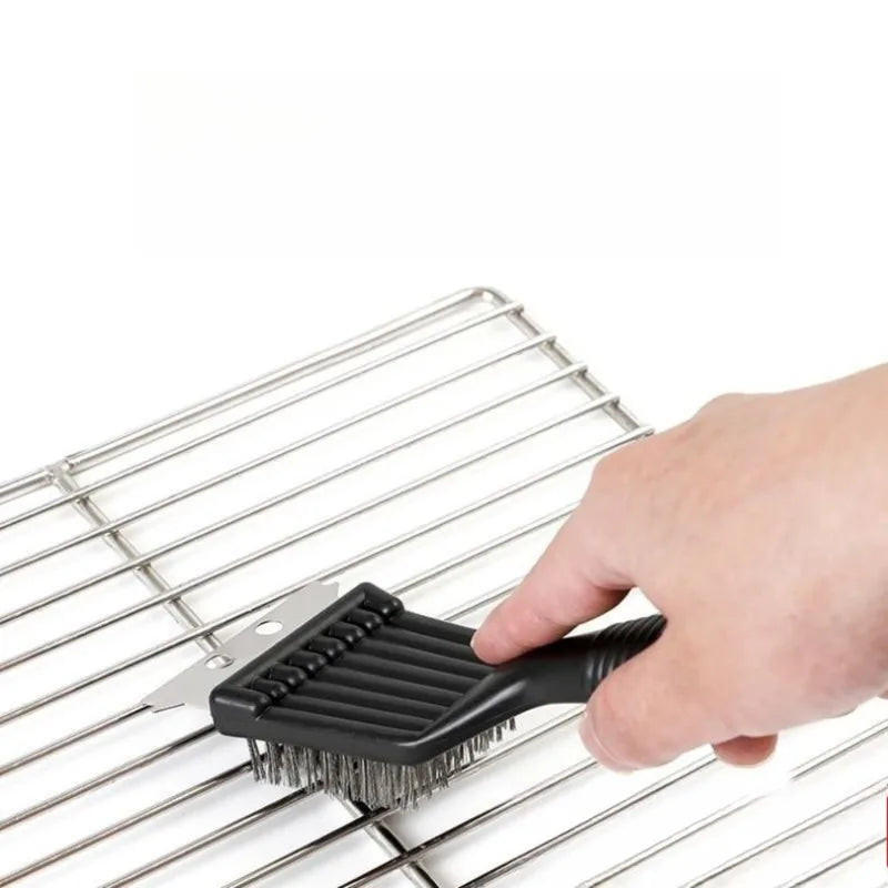 8-Inch Heavy Duty Stainless Steel Grill Brush for Outdoor Cooking Cleaning