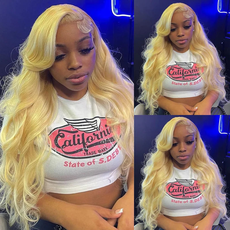 Blonde Lace Front Wigs for Women 13x4 13x6 360 Body Wave Human Hair Pre-Plucked