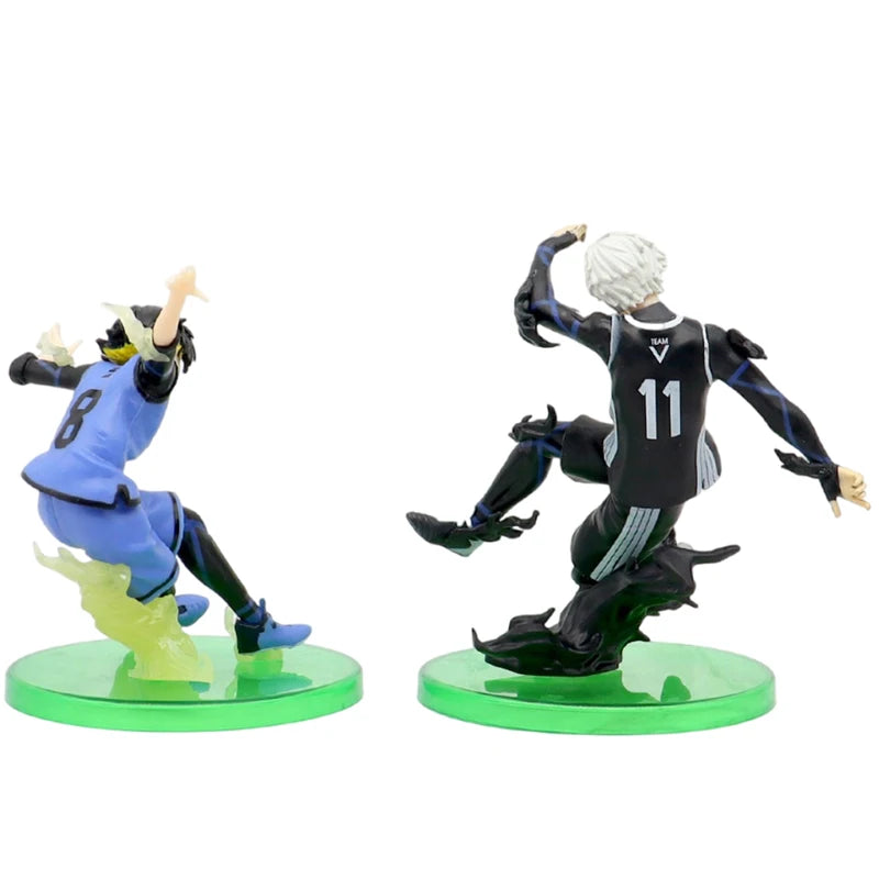 Anime Action Figures Set - BLUE LOCK Nagi, Shirou, Bachira, Meguru, Yoichi, Jie Shiyi - Collectible Toy Models for Kids