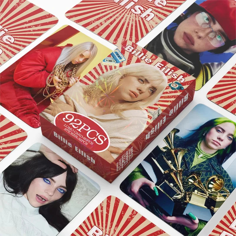 92Pcs European and American Celebrity Photo Cards Collectible Set - Fan Postcards & LOMO Cards
