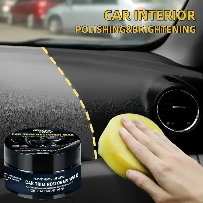 Car Interior Plastic Restorer Wax 50g - Brightening & Anti-Aging Refurbishment Cream