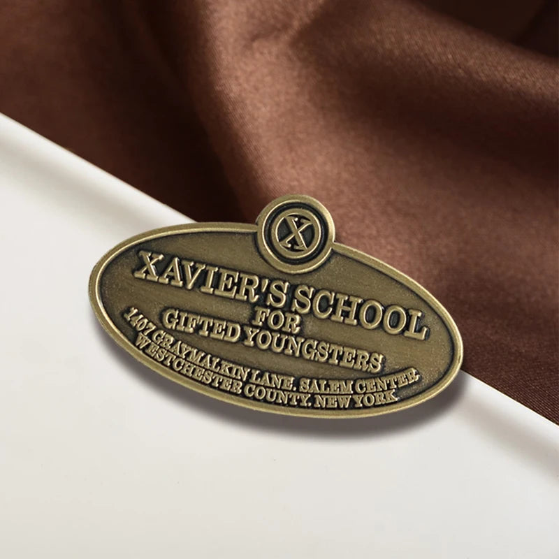 X-Men Xavier’s School Brooch - Movie-Inspired Enamel Pin Collectible Badge