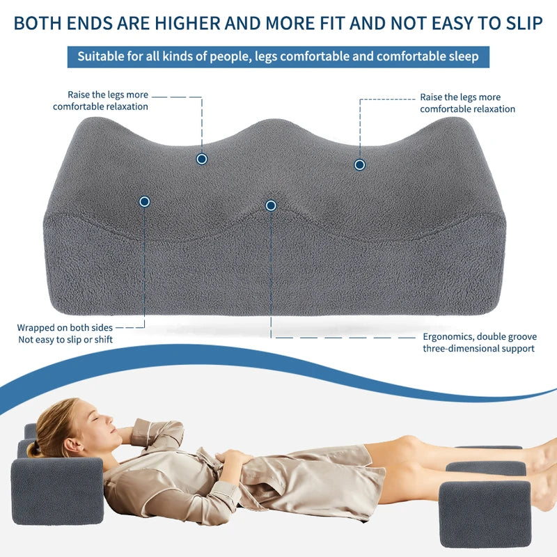 Leg Pillows for Pain Relief, Leg Cushion for Sleeping & Lounge, Anti-Slip Bed Support