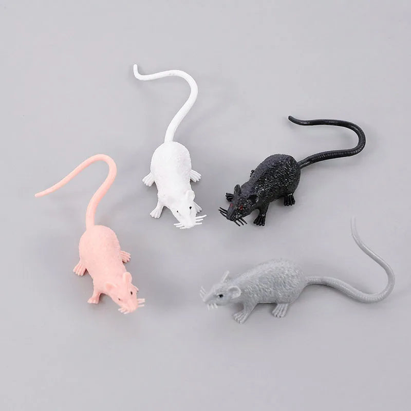Halloween Mini Animal Figures Set - Fake Animal Models for Party & Pranks
