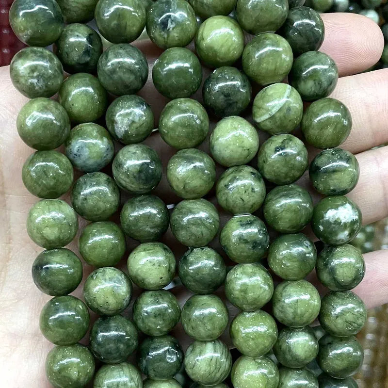 Natural Green Jade Beads - Cylinder, Square, Irregular, Faceted for Jewelry Making