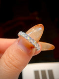 White Moissanite Ring for Women 925 Sterling Silver Fashion Jewelry