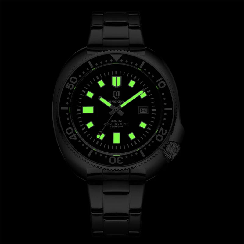 Men's Quartz Wristwatch Waterproof Luminous Business Sport Watch - Stainless Steel