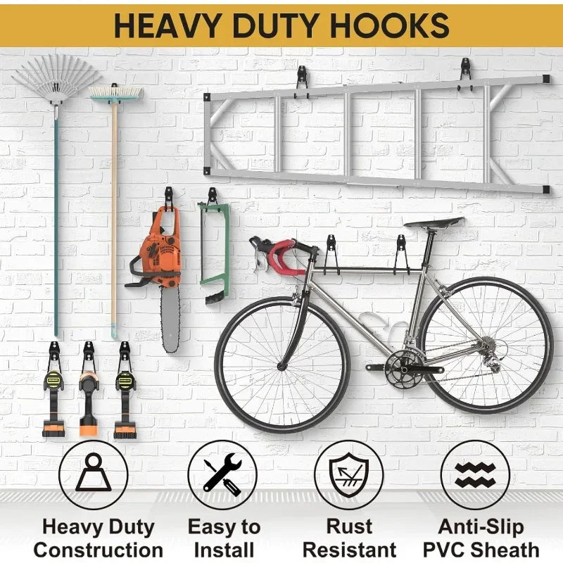 Heavy Duty Wall Mounted Hose Bracket Stainless Steel Multi-Use Hook for Garage Garden Storage