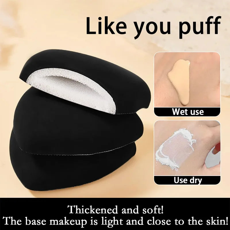 Triangular Makeup Sponge - Soft Velvet Cosmetic Blender for Face Foundation