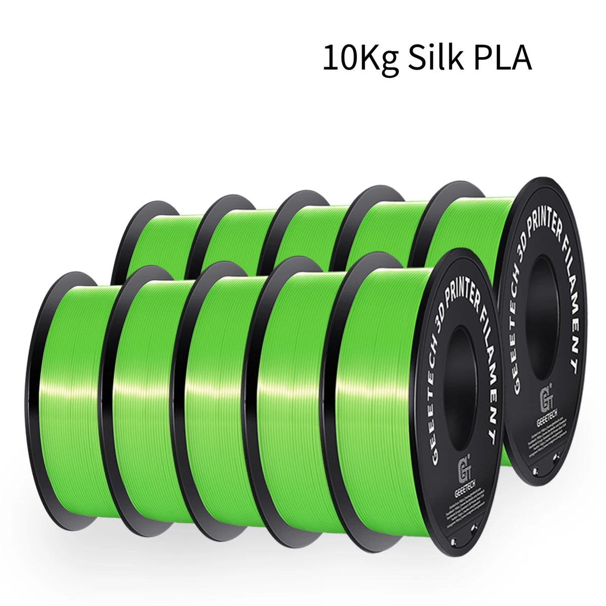 Silk PLA 3D Printer Filament 10kg Spool - Multiple Colors, Eco-Friendly & Biodegradable