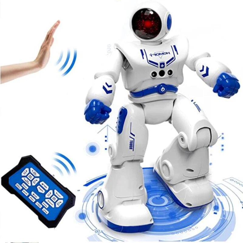 Interactive RC Robot Toy with Gesture Control Singing Dancing and Obstacle Avoidance