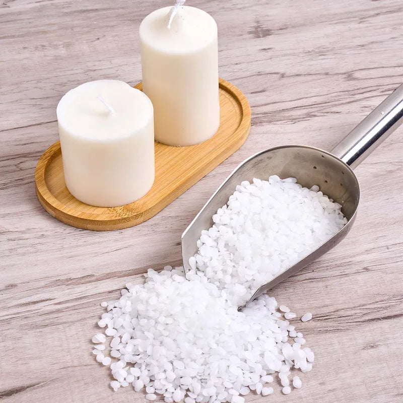 Natural White Beeswax Granular for Candle Making - Odorless Raw Material, DIY Craft Supplies